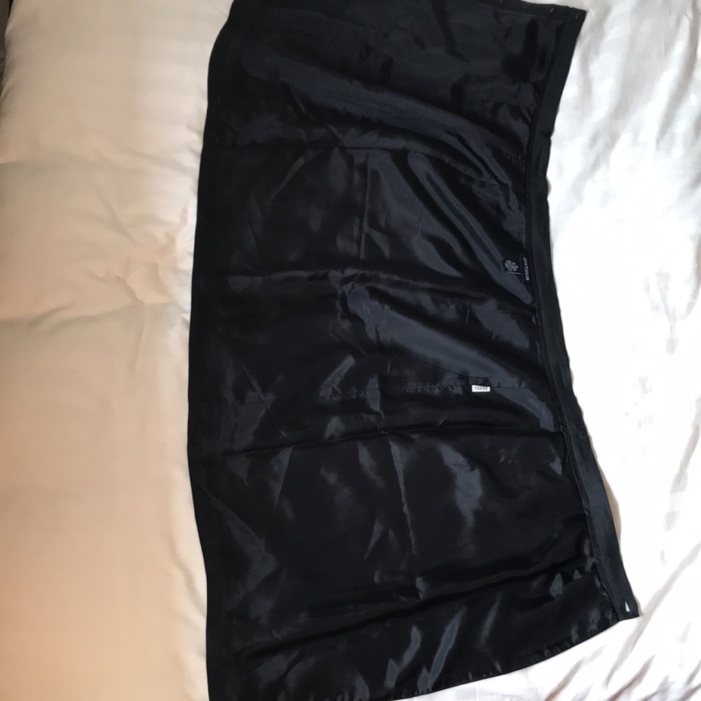 Ann Taylor deep blue linen/rayon lined buttoned wrap skirt EUC - Picture 7 of 7